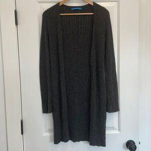 White + Warren Cashmere Trapeze Cardigan